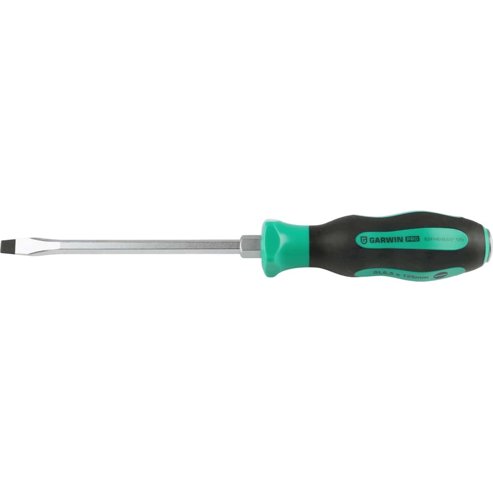 Изображение товара Отвертка усиленная цельнометаллическая GARWIN SL6.5, 125 мм 634145-SL6,5*125