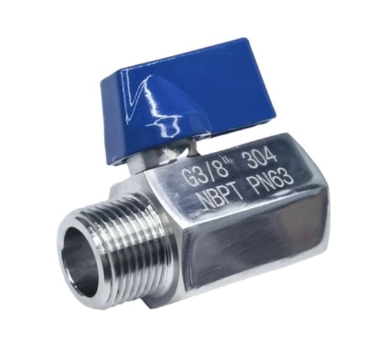 Изображение товара Кран шаровый NBPT нерж. сталь MNQF-NY-3/8 (03), AISI 304 806286