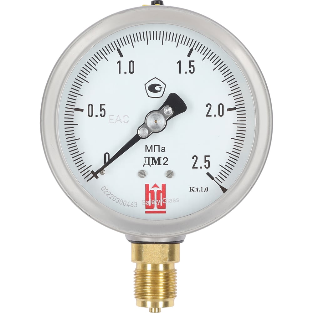 Изображение товара Манометр BD ДМ 2 100 Р (0-25) МПа, кл.1,0, М20х1,5 125111153119