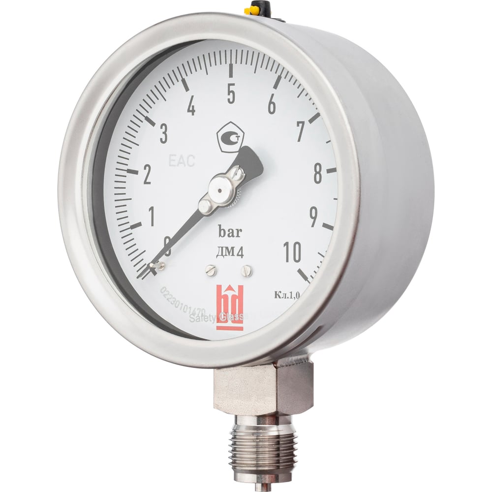 Изображение товара Манометр BD ДМ 4 100 Р (0-1000) бар, кл.1,0, G1/2 145122254127