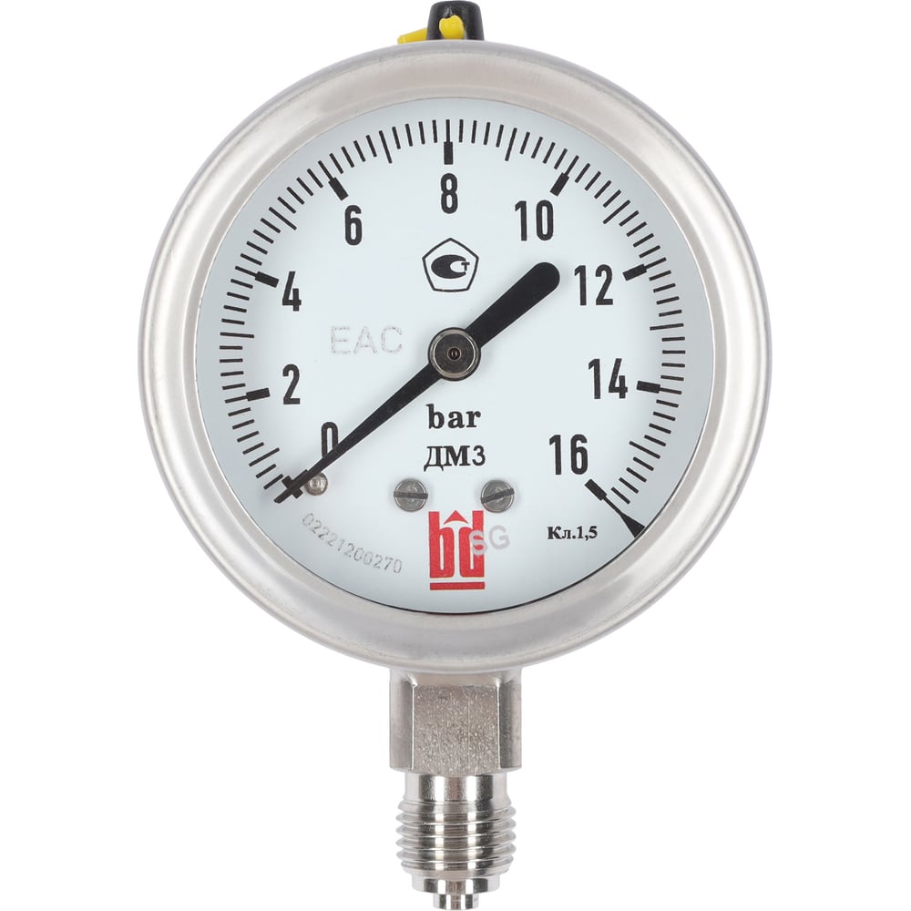 Изображение товара Манометр BD ДМ 3 063 Р (0-16) бар, кл.1,5, 1/4 NPT 133121262825