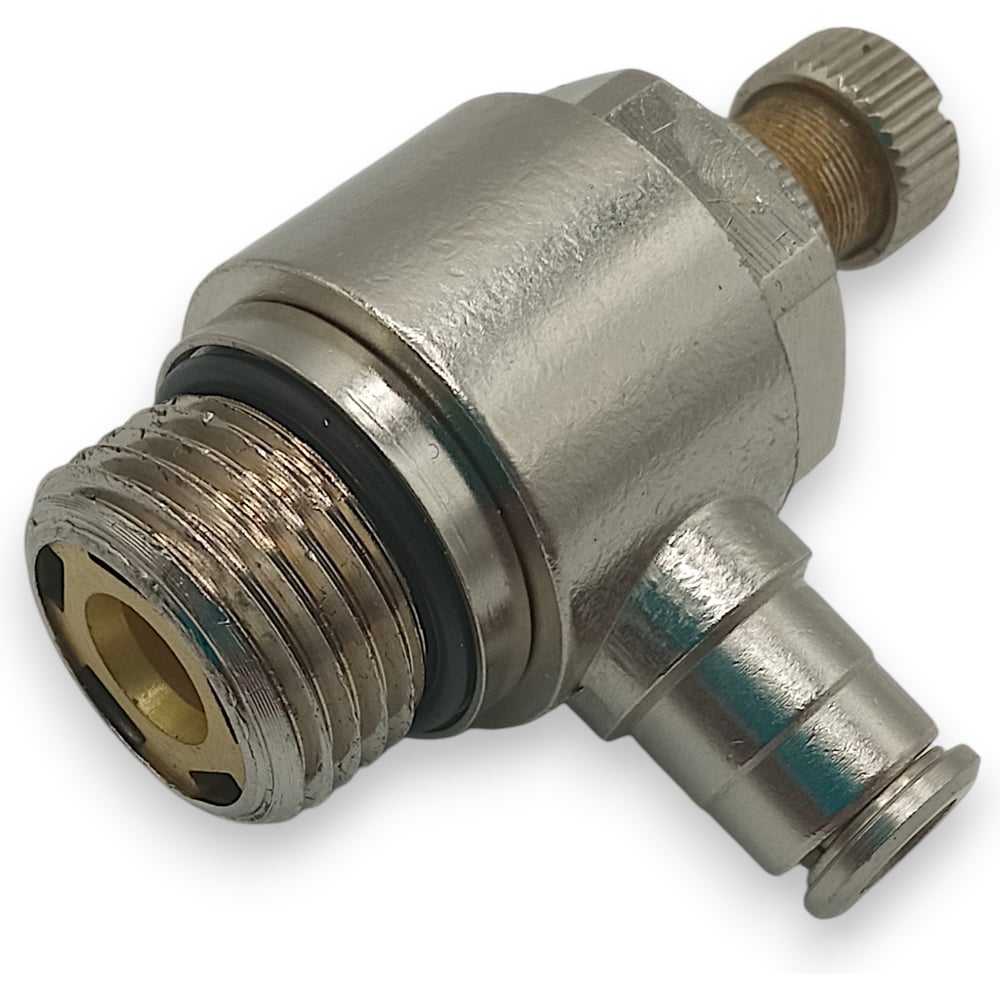 Изображение товара Кран дроссельный KEMSC KEMSC06-04G-A с резьбой 1/2"М и трубкой 6 мм