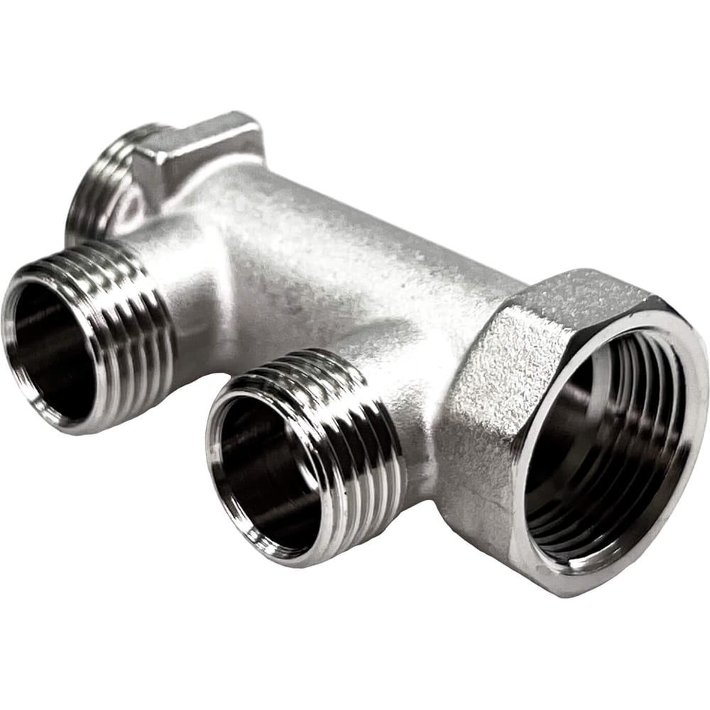 Изображение товара Коллектор STI ГШ 3/4 (НР 1/2×2 выхода) для сантехники