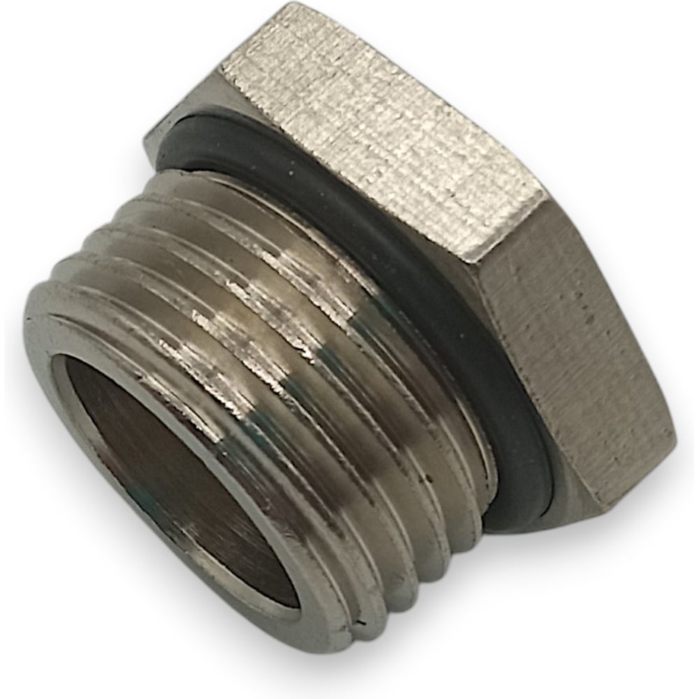 Изображение товара Заглушка Г1/2М никелированная латунь Изображение товара Заглушка Г1/2М никелированная латунь