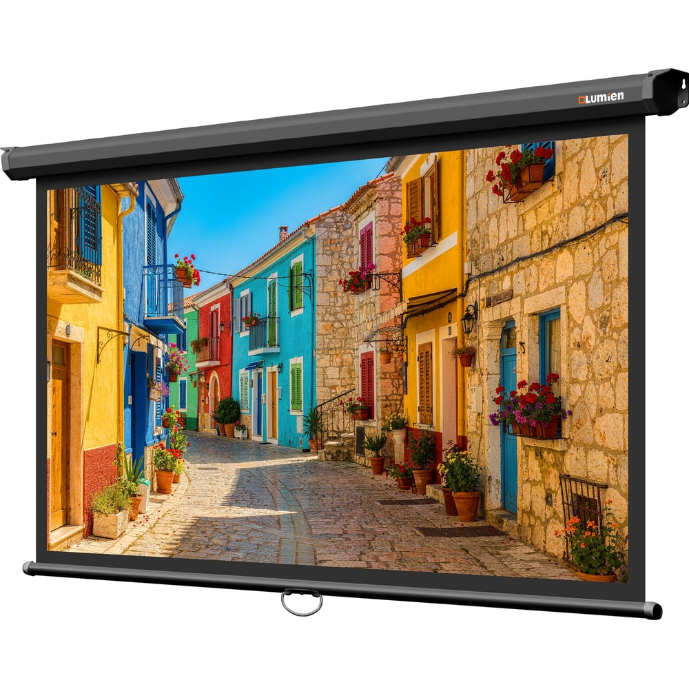 Изображение товара Настенный экран Lumien LEP-100129 Eco Picture 137х192см (рабочая область 104х186 см) (84) Matte White верх.кайма 30 см, восьмигранн \3\ 155762