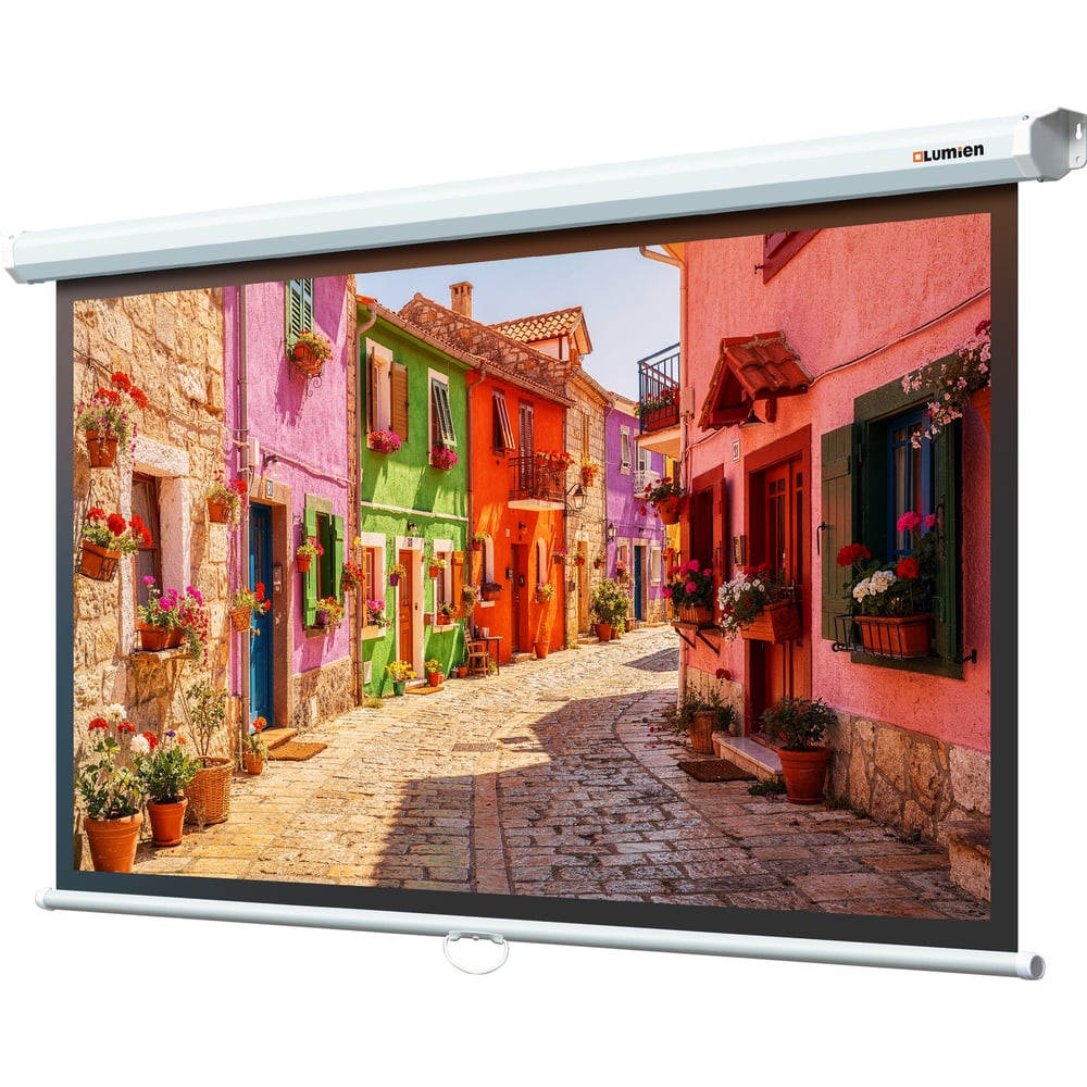 Изображение товара Настенный экран Lumien LEP-100126 Eco Picture 137х192см (рабочая область 104х186 см) (84) Matte White верх.кайма 30 см, восьмигранн \3\ 155759 Изображение товара Настенный экран Lumien LEP-100126 Eco Picture 137х192см (рабочая область 104х186 см) (84) Matte White верх.кайма 30 см, восьмигранн \3\ 155759