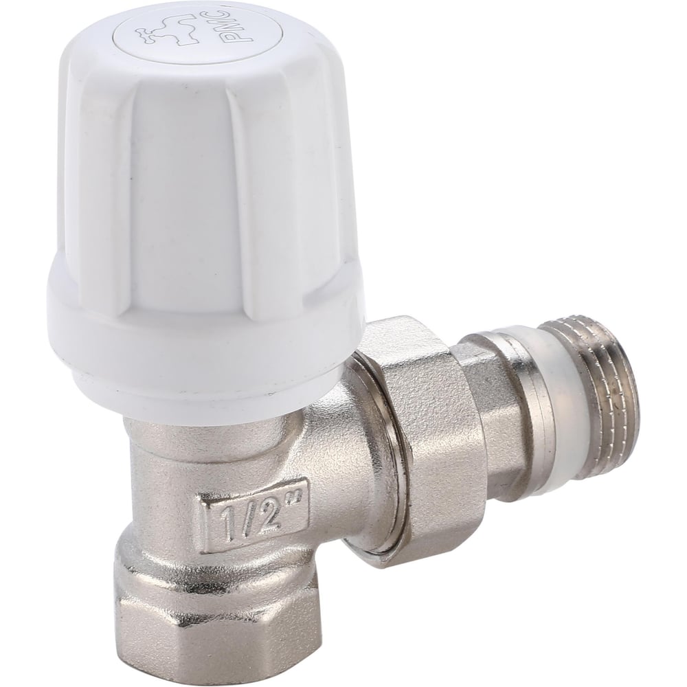 Изображение товара Клапан радиаторный РМС Люкс 05-15 1/2 угловой запорно-регулирующий