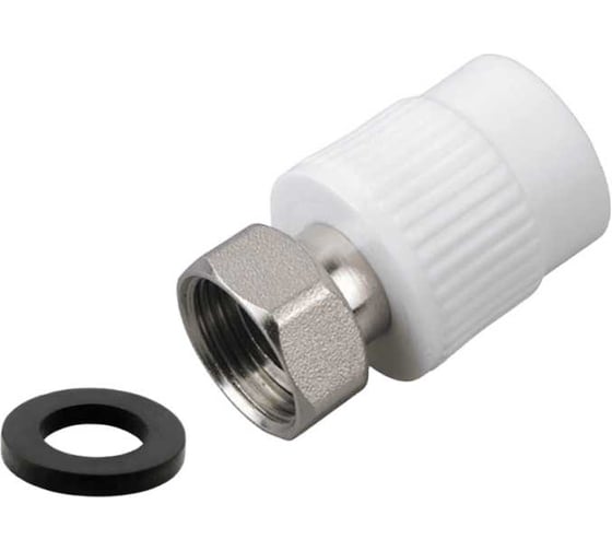 Изображение товара Муфта ViEiR 4 шт 32x3/4F комбинированная полипропиленовая с накидной гайкой для водоснабжения и отопления VER324SC (V)