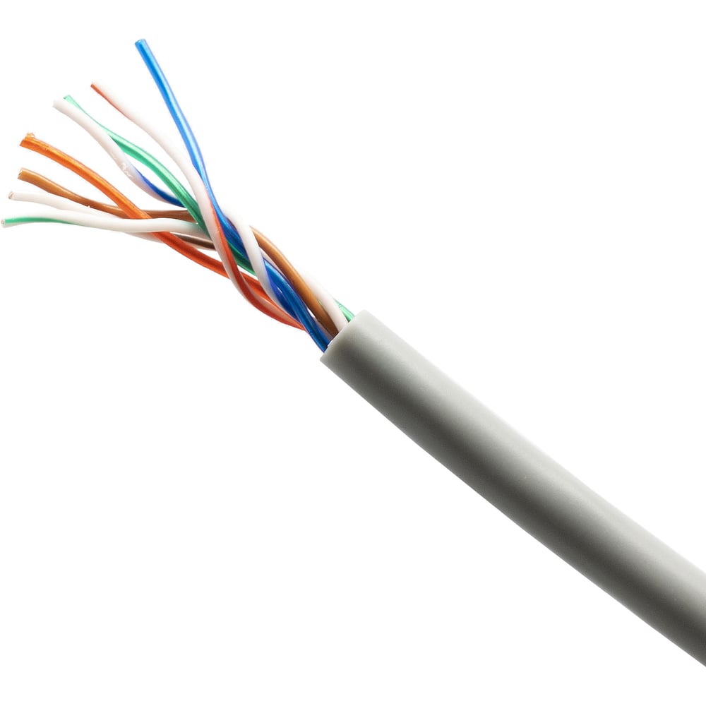 Изображение товара Кабель сетевой OXION 4 пары CAT5e UTP PVC 24AWG медь 50м +6 шт. син. колп.+6 шт. RJ-45 разъема, арт. OX8P8C50LWC-6-6