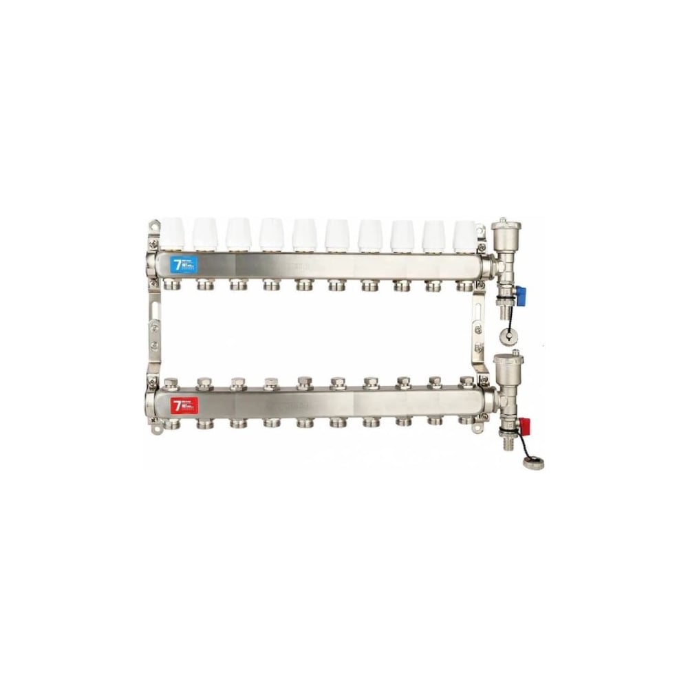 Изображение товара Коллекторная группа ViEiR VR115-10A (V) из нержавеющей стали, 10 контуров Изображение товара Коллекторная группа ViEiR VR115-10A (V) из нержавеющей стали, 10 контуров