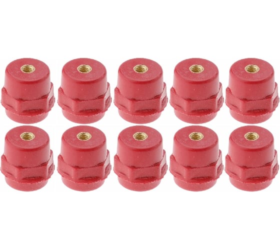 Изображение товара Изолятор шинный опорный бочонок ANDELI 10 штук M10 SM-51-10 ADL16-008N