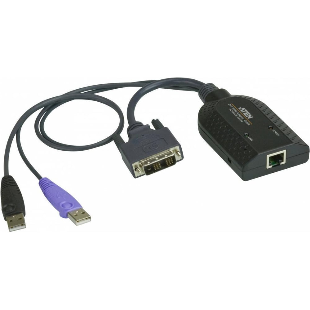 Изображение товара Адаптер ATEN KVM KVM DVI-D USB, 50 метр., 1xUTP Cat5e, для подкл.комп.к перекл.KH15xxA/KH15xxAi/KL15xxAi/KH25xxA/KN21xxx/41xxx/11xxv/KMxx32, KA7166-AX