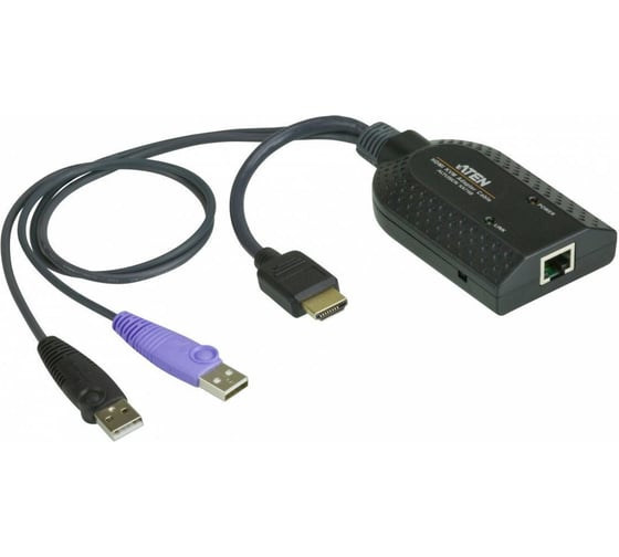 Изображение товара Адаптер ATEN KVM KVM HDMI USB, 50 метр., 1xUTP Cat5e, для подкл.комп.к перекл.KH15xxA/KH15xxAi/KL15xxAi/KH25xxA/KN21xxx/41xxx/11xxv/KMxx32, KA7168-AX