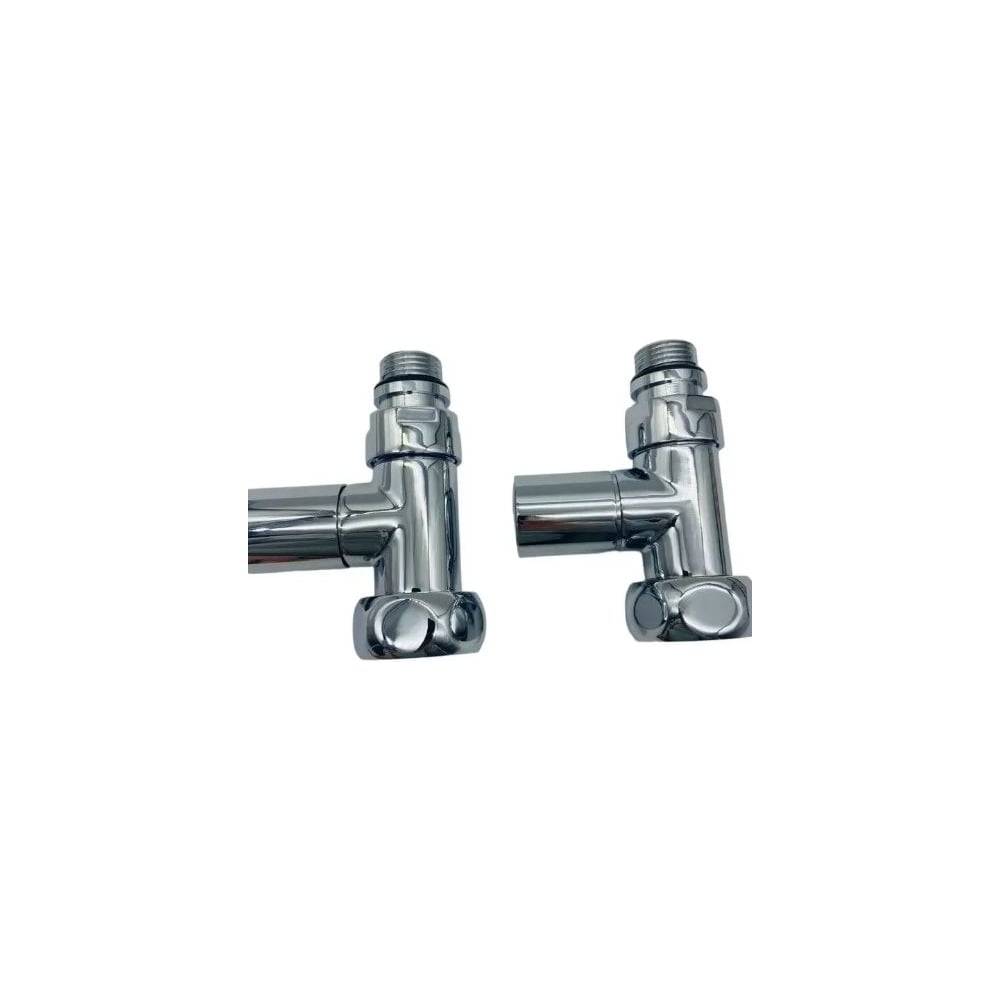 Изображение товара Кран прямой для полотенцесушителя ViEiR круглый, подключение 3/4 х 1 наружная/внутренняя резьба VR2045F