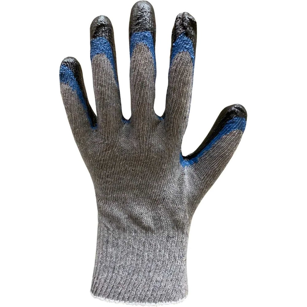 Изображение товара Перчатки рабочие Master-Pro® 20 пар. СТРОИТЕЛЬ х/б с двойным латексным покрытием, плотность 4/10, размер 9 (L), 3213-CLASTR-20