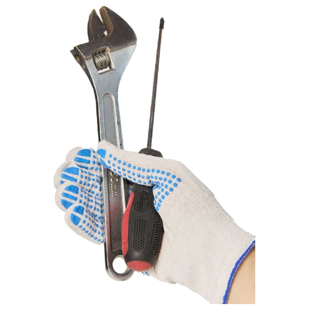 Изображение товара Перчатки трикотажные ООО "ТК "НИЖТЕКСТИЛЬ" 7,5 кл 7-ти нитка ПВХ точка, белый 250 пар П 23 Изображение товара Перчатки трикотажные ООО "ТК "НИЖТЕКСТИЛЬ" 7,5 кл 7-ти нитка ПВХ точка, белый 250 пар П 23