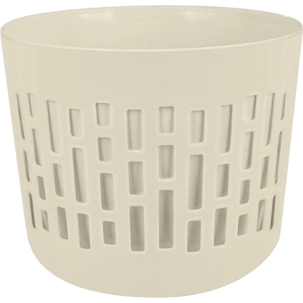 Изображение товара Горшок для цветов Plast Team Берген, 2,9 л, молочный туман 282942