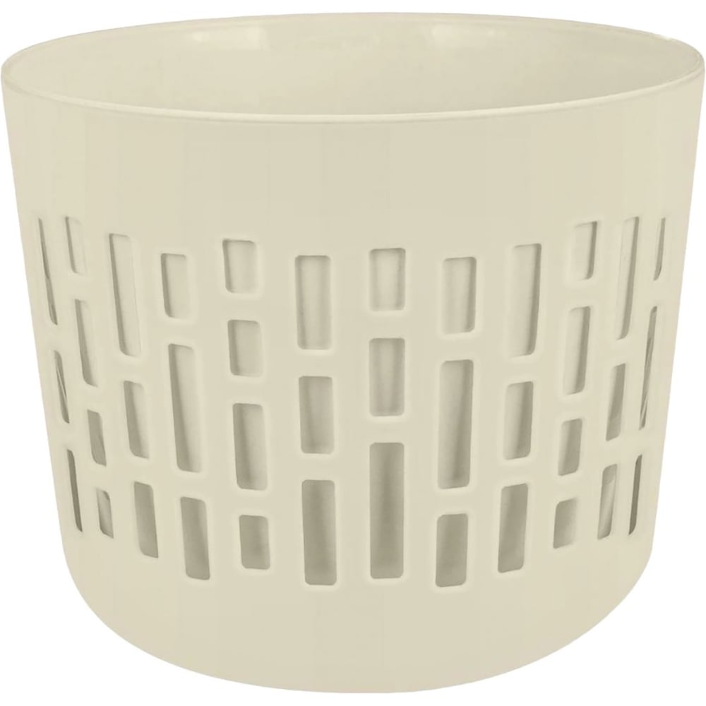 Изображение товара Горшок для растений Plast Team Берген 0.8 л молочный туман