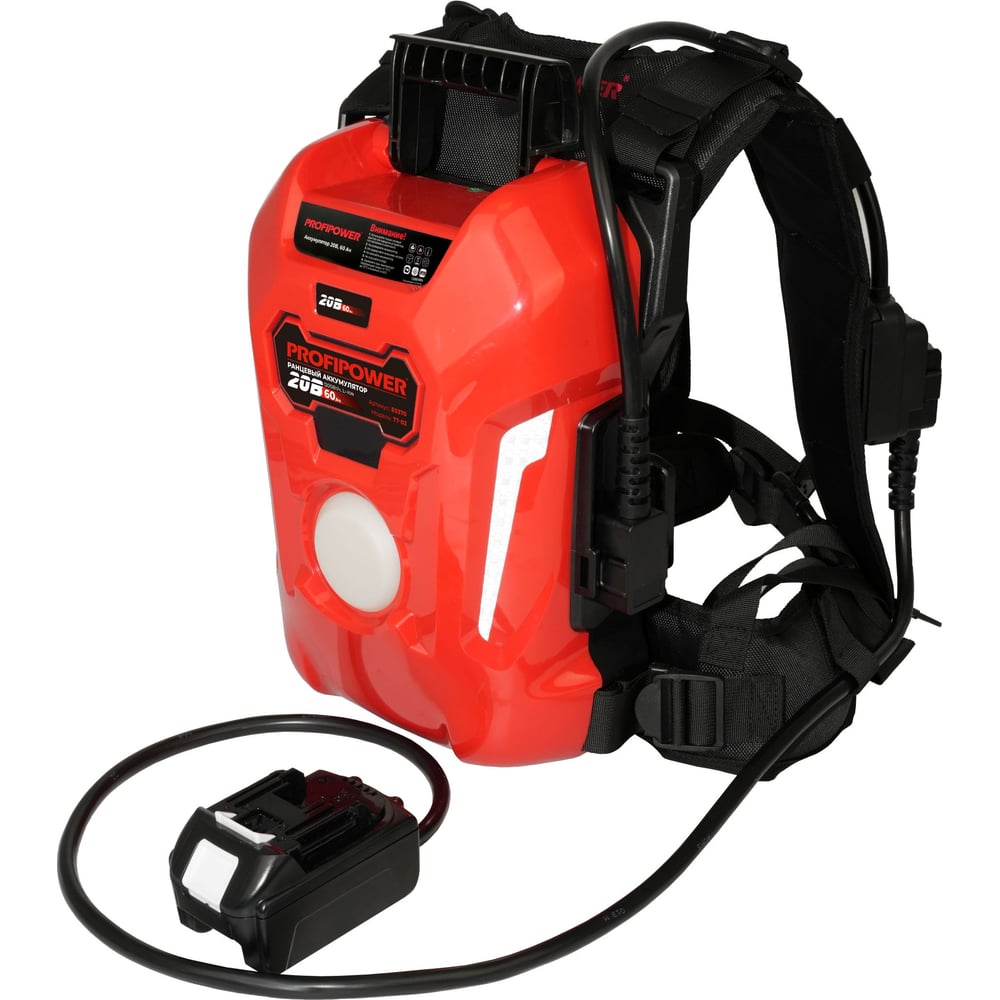 Изображение товара Аккумулятор ранцевый Profipower T7-02 60Ач 20В