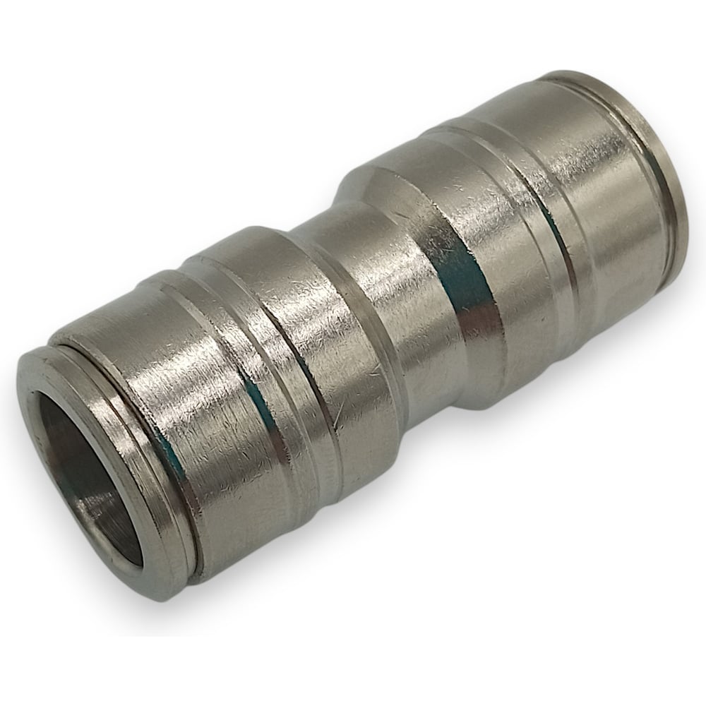 Изображение товара Соединитель цанговый прямой Контактная Механика трубка 12 и 12мм KEMU12-A