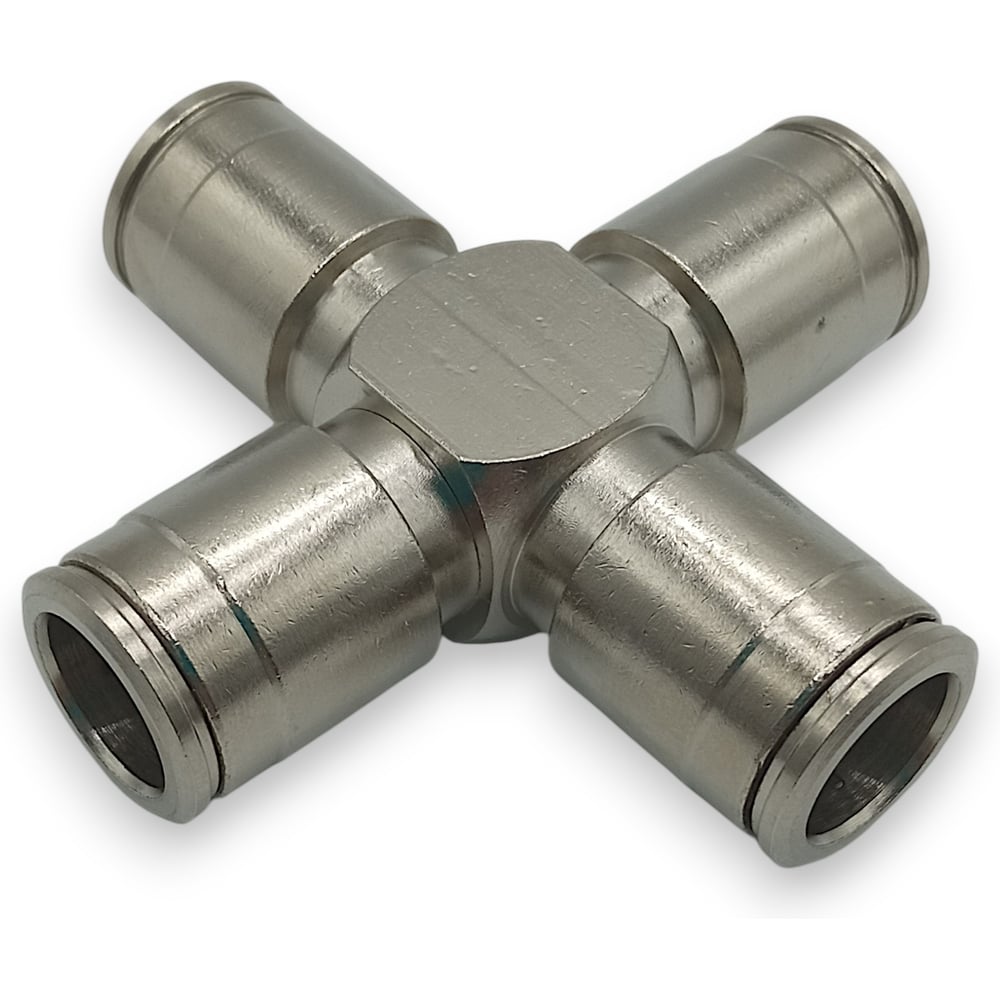 Изображение товара Фитинг четверик Контактная Механика трубка 12мм KEMZA12-A