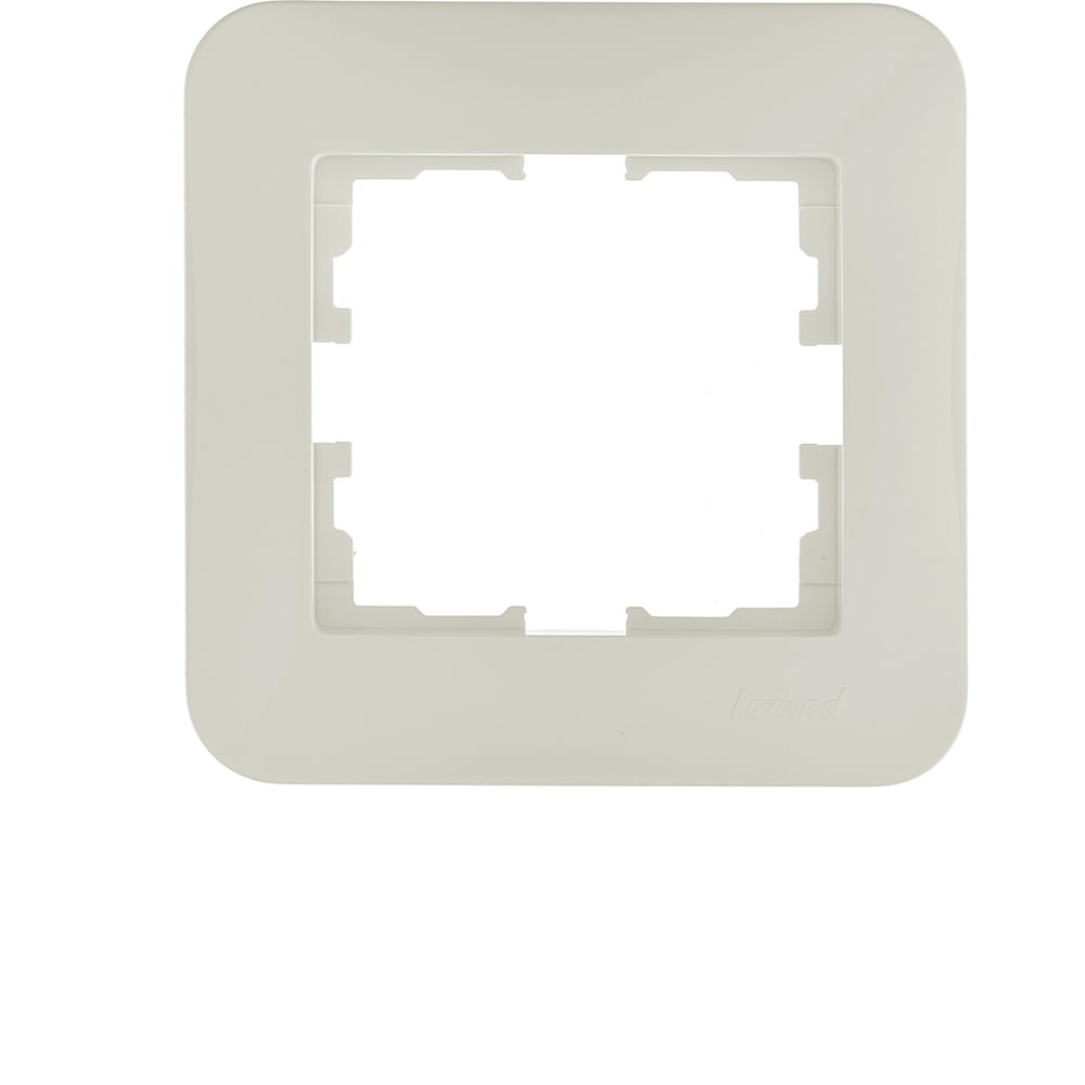 Изображение товара Рамка Lezard ASTI 1-ая горизонтальная без вставки крем 7081-0300-146