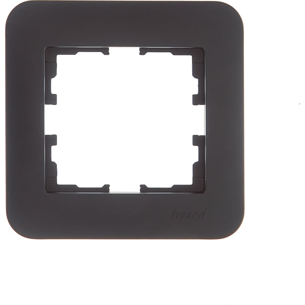 Изображение товара Рамка Lezard ASTI 1-ая горизонтальная, без вставки, чёрный бархат 7081-4200-146