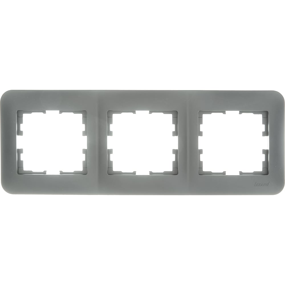 Изображение товара Рамка Lezard ASTI 3-ая горизонтальная без вставки платина Изображение товара Рамка Lezard ASTI 3-ая горизонтальная без вставки платина