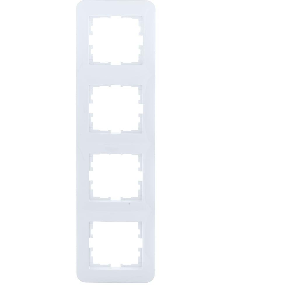 Изображение товара Рамка Lezard ASTI 4-ая вертикальная, без вставки, белая 7081-0200-154 Изображение товара Рамка Lezard ASTI 4-ая вертикальная, без вставки, белая 7081-0200-154