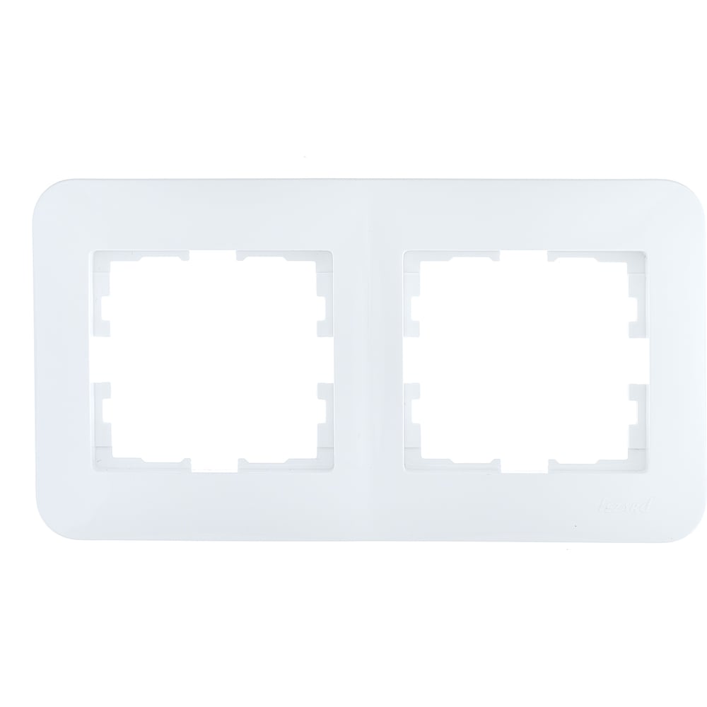 Изображение товара Рамка Lezard ASTI 2-ая горизонтальная белая без вставки Изображение товара Рамка Lezard ASTI 2-ая горизонтальная белая без вставки