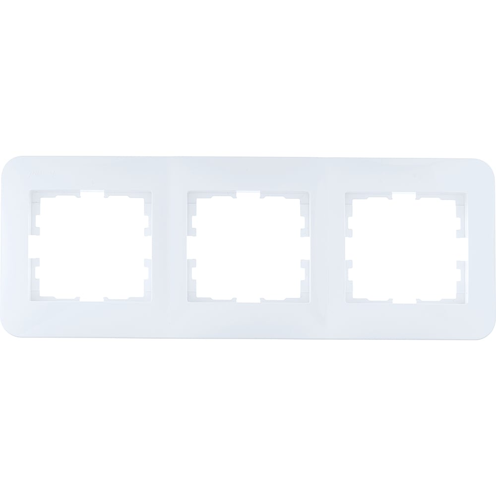 Изображение товара Рамка Lezard ASTI 3-ая горизонтальная белая без вставки Изображение товара Рамка Lezard ASTI 3-ая горизонтальная белая без вставки