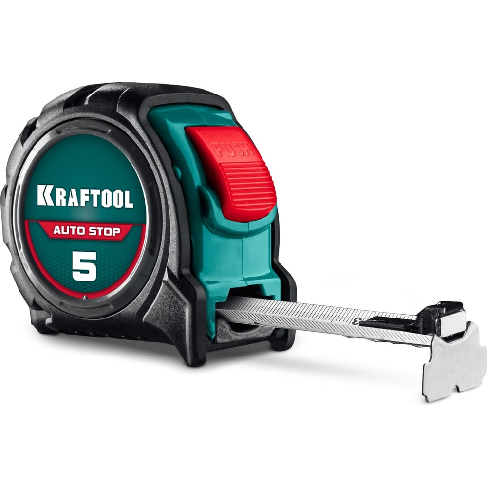 Изображение товара Рулетка профессиональная с автостопом KRAFTOOL AutoStop, 5 м x 19 мм 3412-5-19_z01