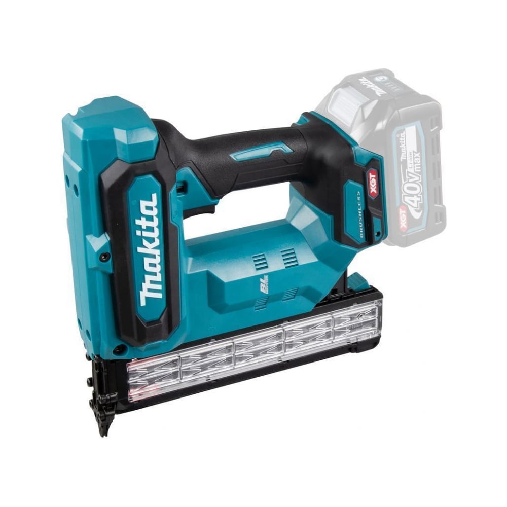 Изображение товара Гвоздезабиватель аккумуляторный Makita XGT 40В BL XPT, 18GA 15-40 мм,маг. до 100шт., защита от холостого выстрела, без АКБ и ЗУ FN001GZ