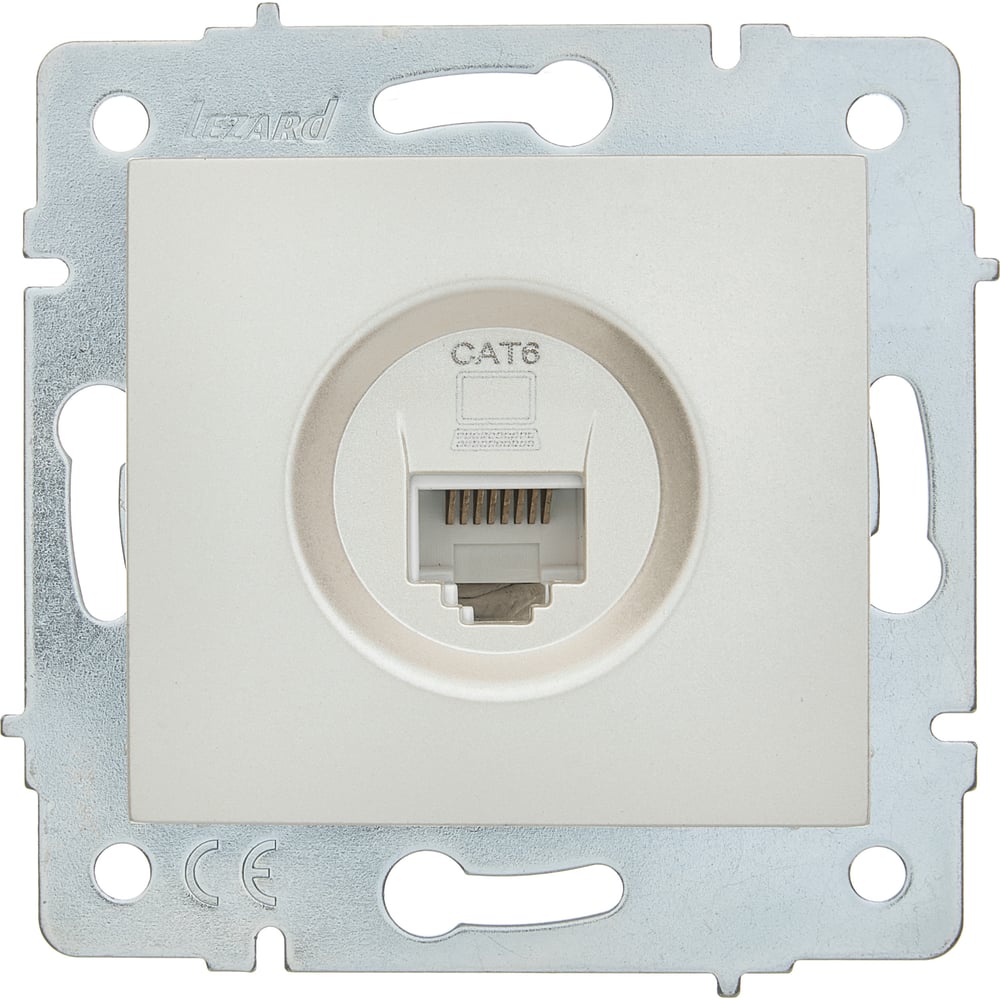 Изображение товара Сетевой модуль Lezard ASTI 7081-3088-140  RJ45, жемчужный белый