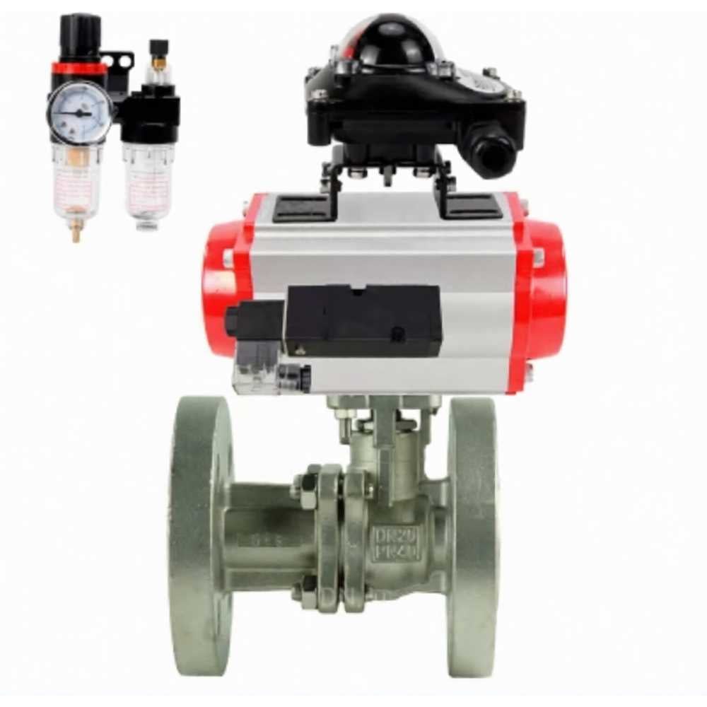 Изображение товара Кран шаровой DN.ru КШ.Ф.П.316.200 Ду40 Ру16 Фланцевый Пневмопривод Изображение товара Кран шаровой DN.ru КШ.Ф.П.316.200 Ду40 Ру16 Фланцевый Пневмопривод