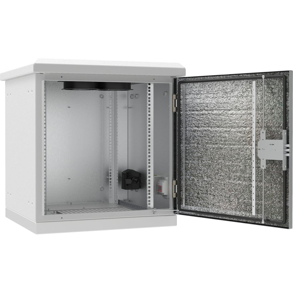 Изображение товара Антивандальный уличный термошкаф АМАДОН из листовой стали с обогревом и вентиляцией. Габариты, мм: Ш630хВ600хГ600. ТША336.А-63.12U.60-ST