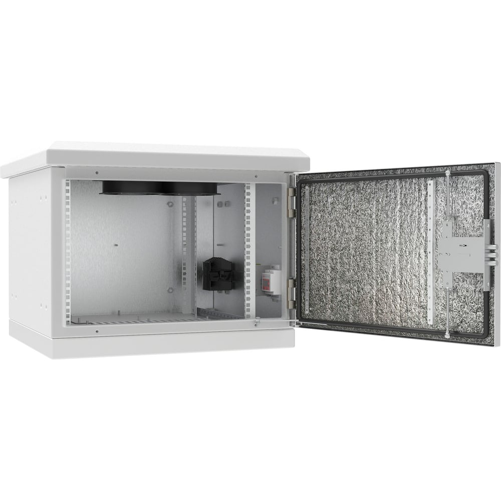 Изображение товара Антивандальный уличный термошкаф АМАДОН из листовой стали с обогревом и вентиляцией. Габариты, мм: Ш630хВ400хГ600. ТША336.А-63.6U.60-ST