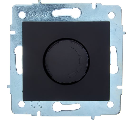 Изображение товара Механизм диммера Lezard ASTI 1000W чёрный бархат 7081-4288-157
