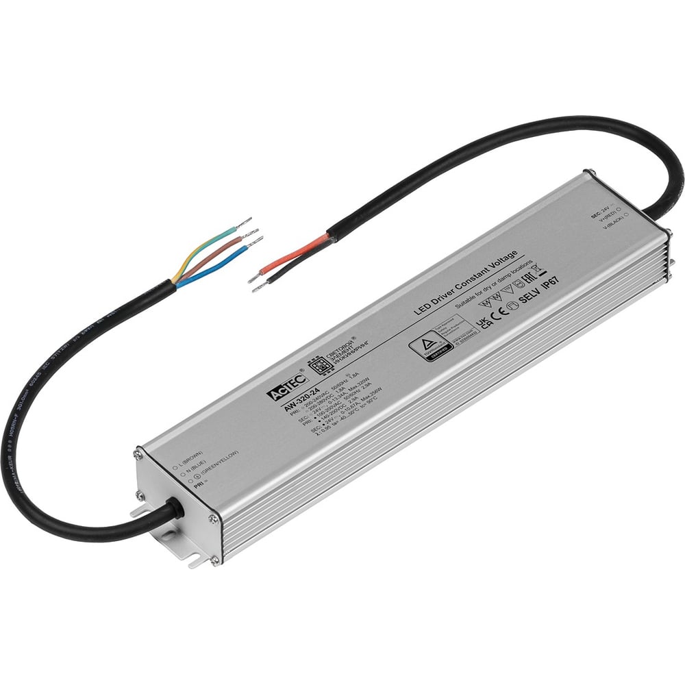 Изображение товара Блок питания AcTEC AW-320-24 24В 320Вт IP67