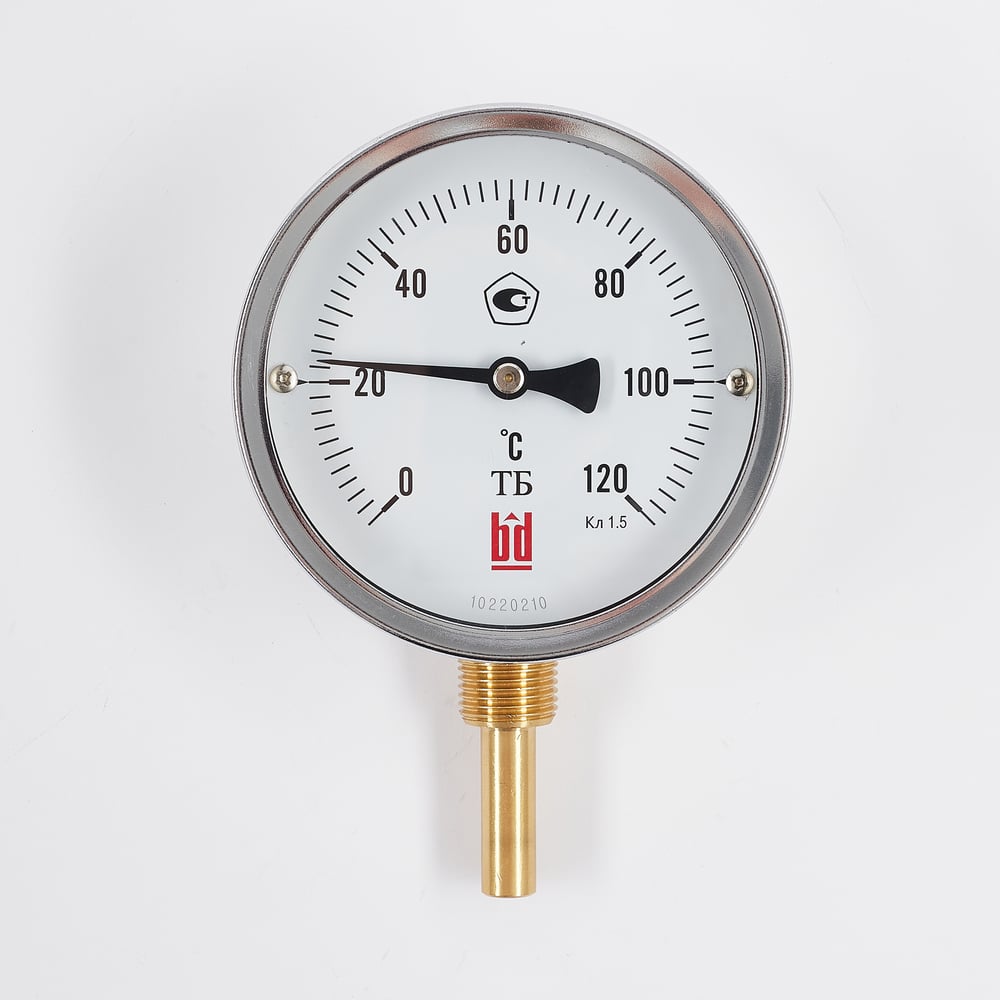 Изображение товара Биметаллический термометр BD ТБ 100Р/100 (0-120 °C), G 1/2, 1,0, 51637111123