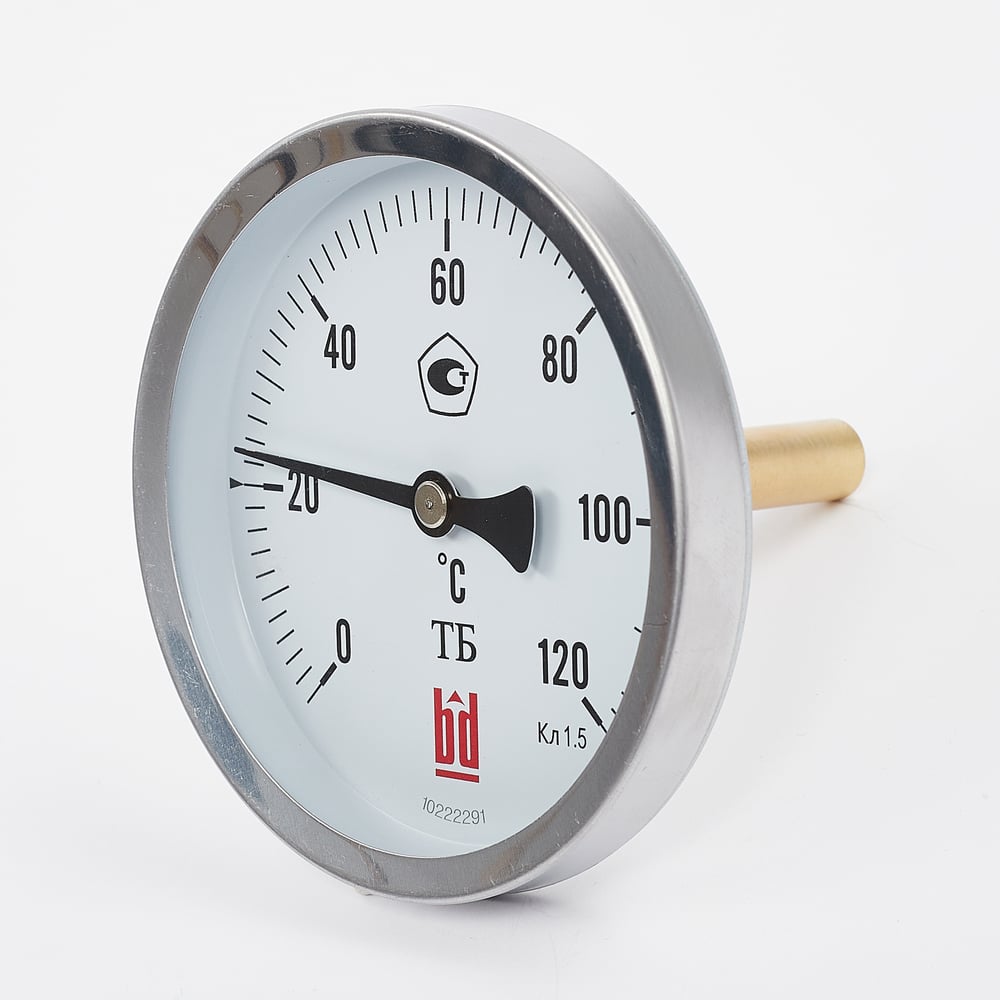Изображение товара Биметаллический термометр BD ТБ 15Т/100 (0-120 °C), G 1/2, 1,5 рос, 51623111123