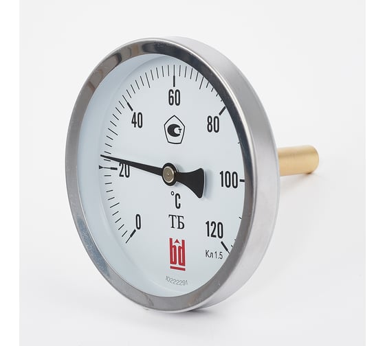 Изображение товара Биметаллический термометр BD ТБ 15Т/100 (0-120 °C), G 1/2, 1,5 рос, 51623111123