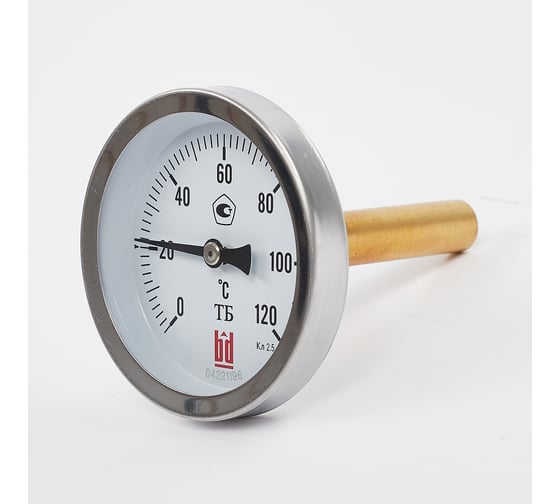 Изображение товара Биметаллический термометр BD ТБ 100Т/250 (0-120 °C), G 1/2, 1,5 рос, 51526201123