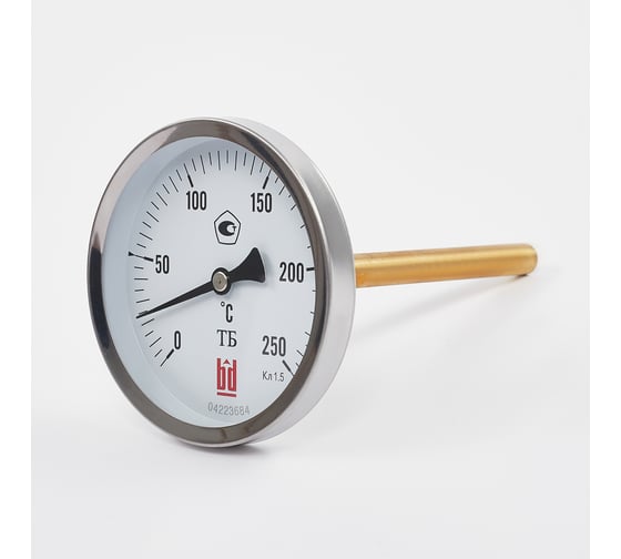 Изображение товара Биметаллический термометр BD ТБ 100Т/250 (0-350 °C), G 1/2, 1,5 рос, 51526171123