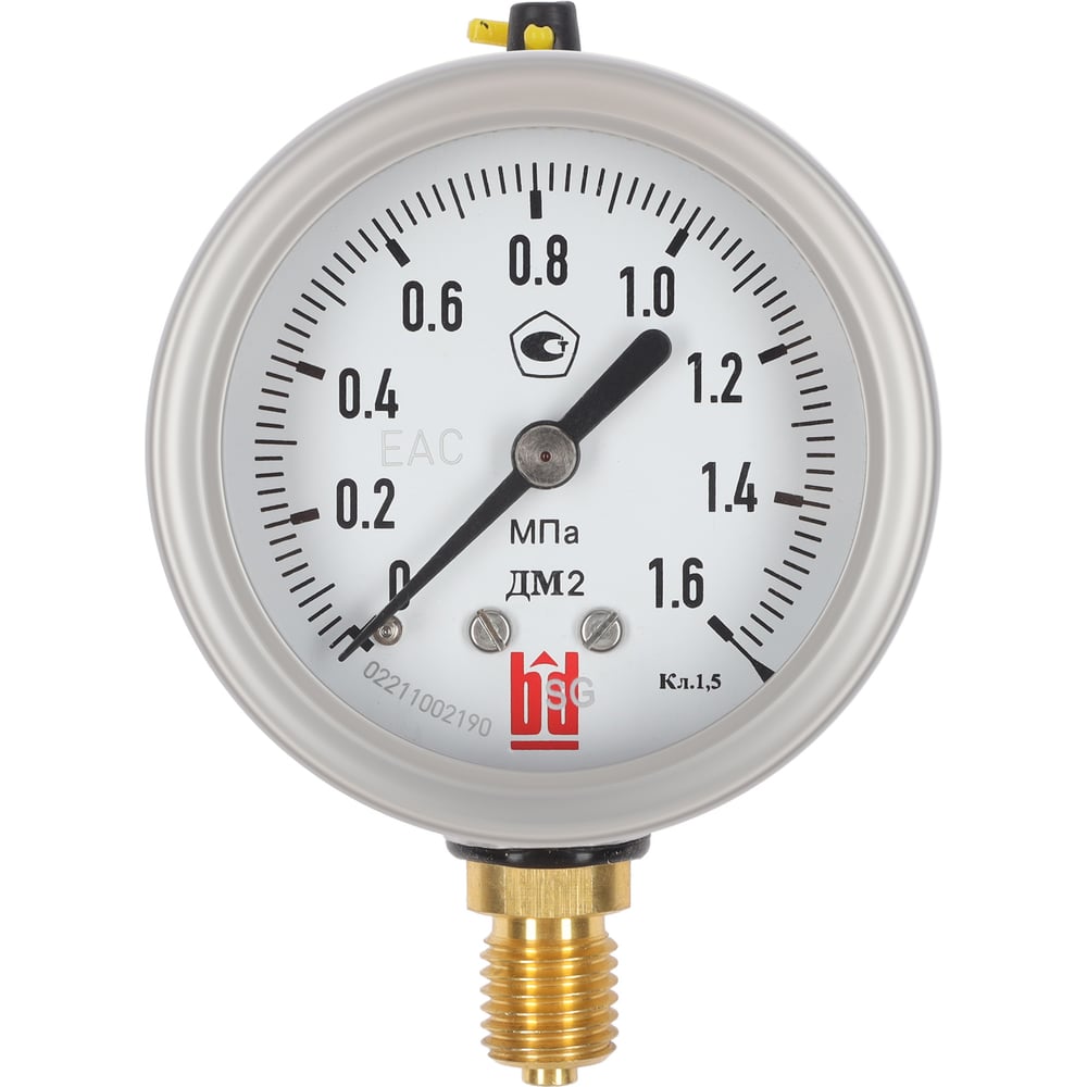 Изображение товара Манометр BD ДМ 2 100 Р (-1-1,5) бар, класс 1,0, G1/2