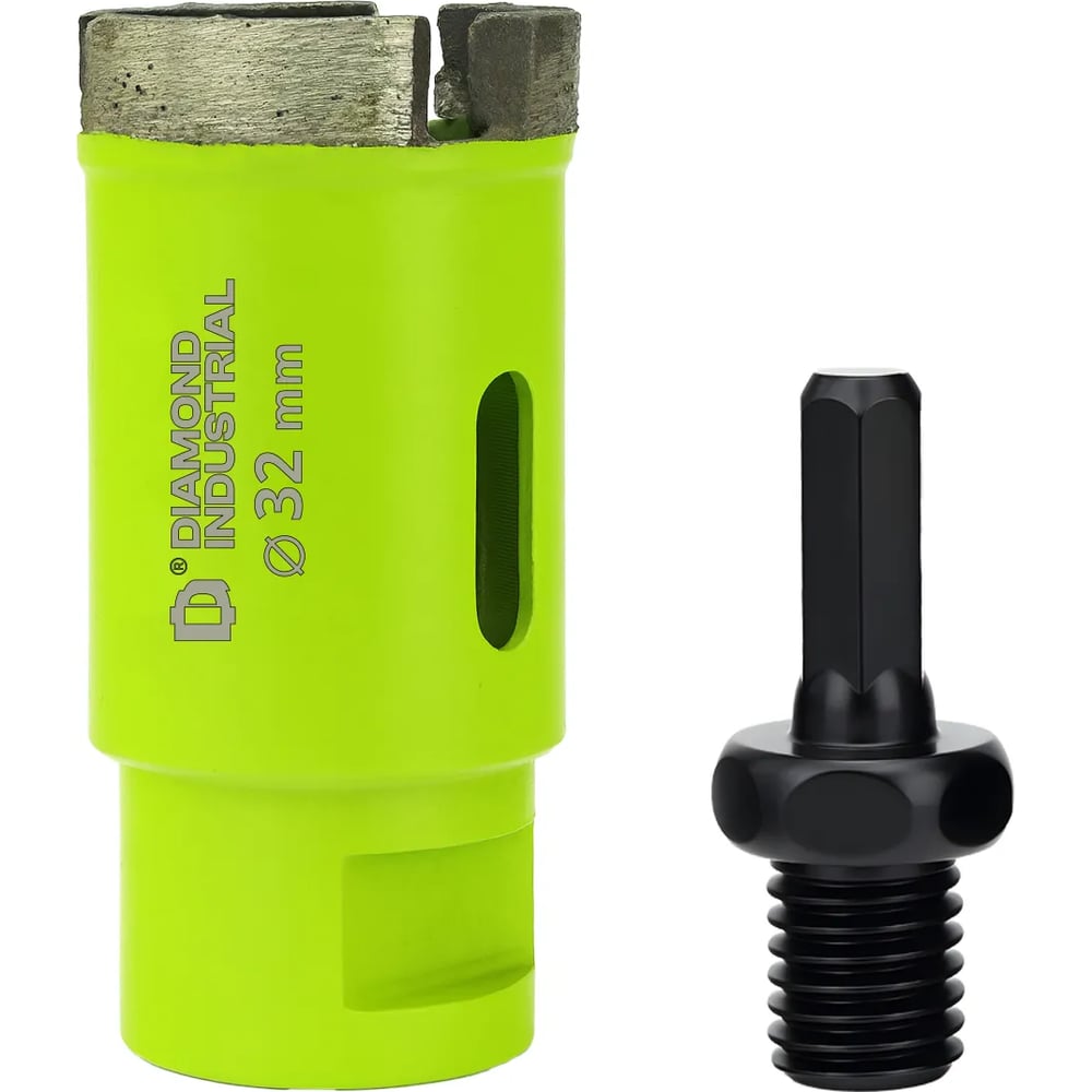 Изображение товара Коронка по керамограниту Diamond Industrial 32 мм/М14 сегментная DIDKSG32M14