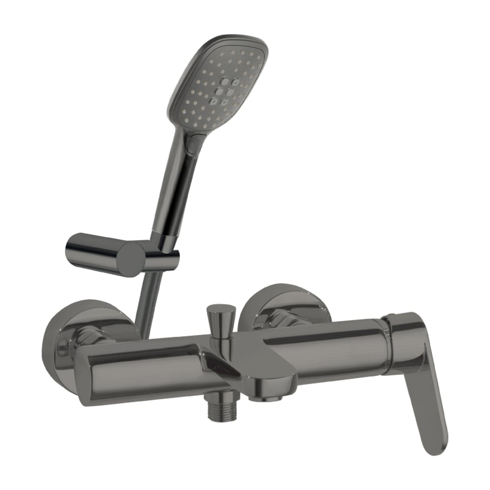 Изображение товара Смеситель Ramon Soler ALEXIA графит 360501Q3GR - однорычажный настенный смеситель для ванны