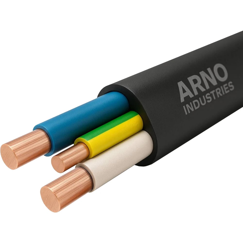 Изображение товара Кабель силовой ARNO INDUSTRIES ВВГ-Пнг(А)-LSLTx 3х1.5 100м медный низкое дымо-газовыделение LSLTx для электропроводки ТРТС 6873232