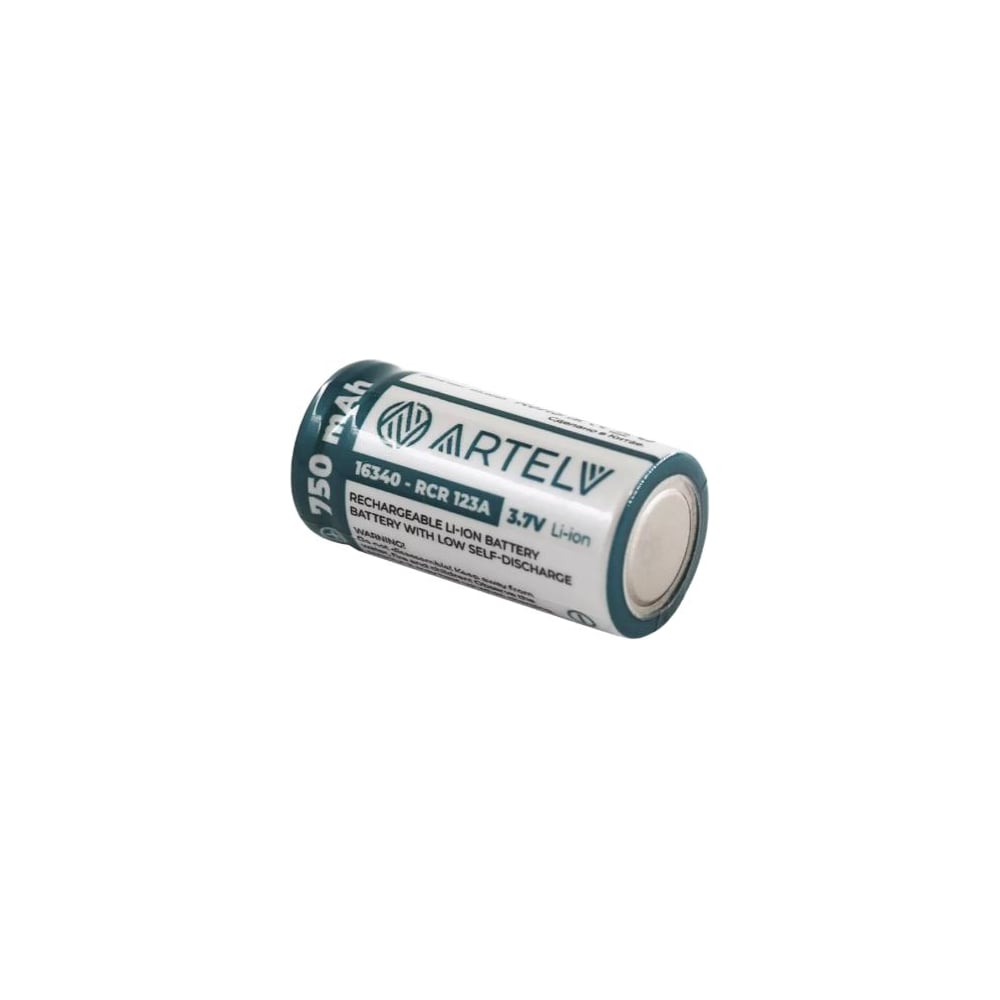 Аккумуляторная батарея ARTELV RCR123 3.7V Li-Ion 750 mAh AVRCR123