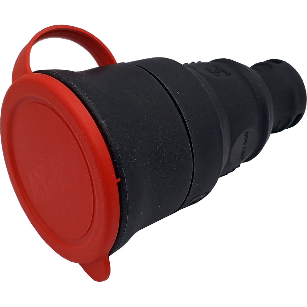 Изображение товара Разъём AY-KA 5611700 каучук 3Р+Е IP44 25А черный